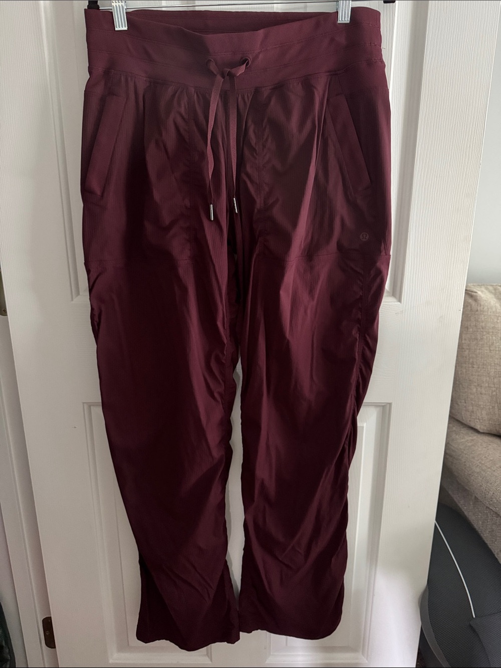 lululemon athletica Women's Maroon Drawstring Track Pants